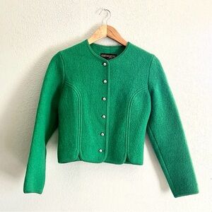 Women's Boiled Wool Cardigan